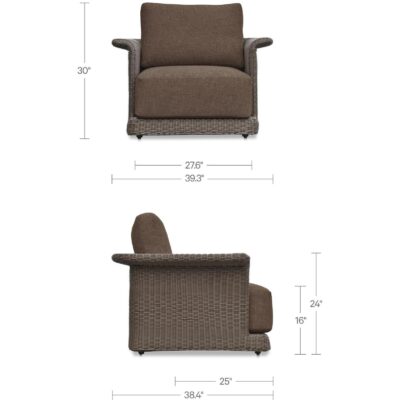 Meredith Outdoor Accent Chair Brown GE-1004-03 GE 1004 03 70