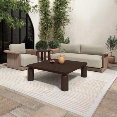 Meredith Outdoor Accent Chair Beige GE-1004-34 GE 1004 34 01