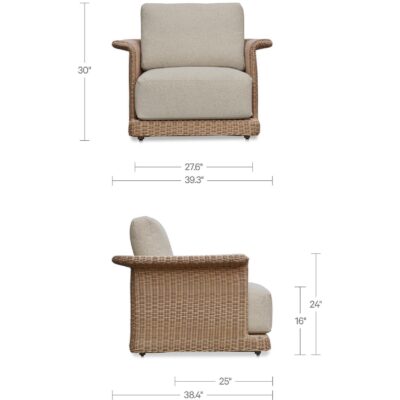 Meredith Outdoor Accent Chair Beige GE-1004-34 GE 1004 34 70