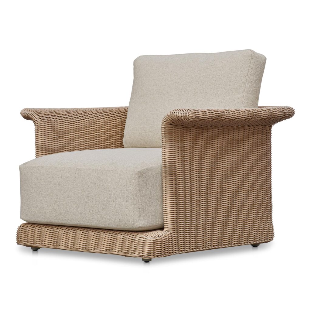 Meredith Outdoor Accent Chair Beige - Image 2