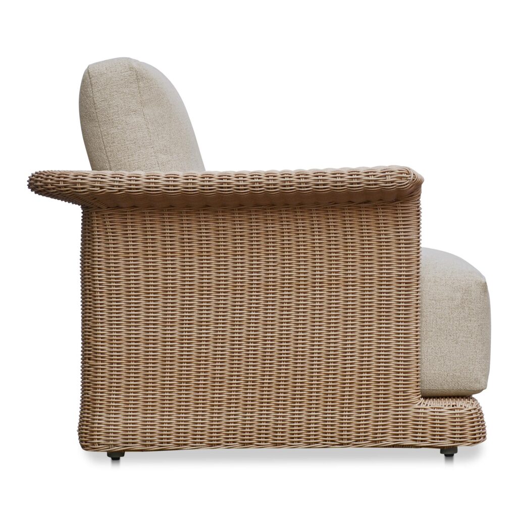Meredith Outdoor Accent Chair Beige - Image 3