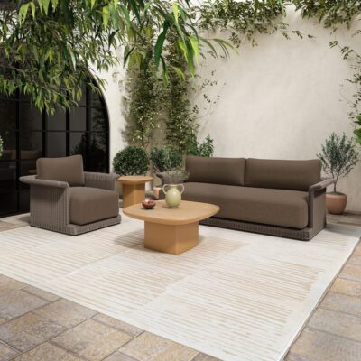 Meredith Outdoor Sofa Brown GE-1005-03 GE 1005 03 01