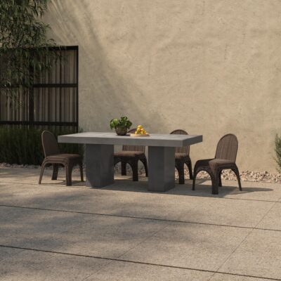 Kendall Outdoor Dining Chair Brown - Set of Two GE-1006-03 GE 1006 03 00