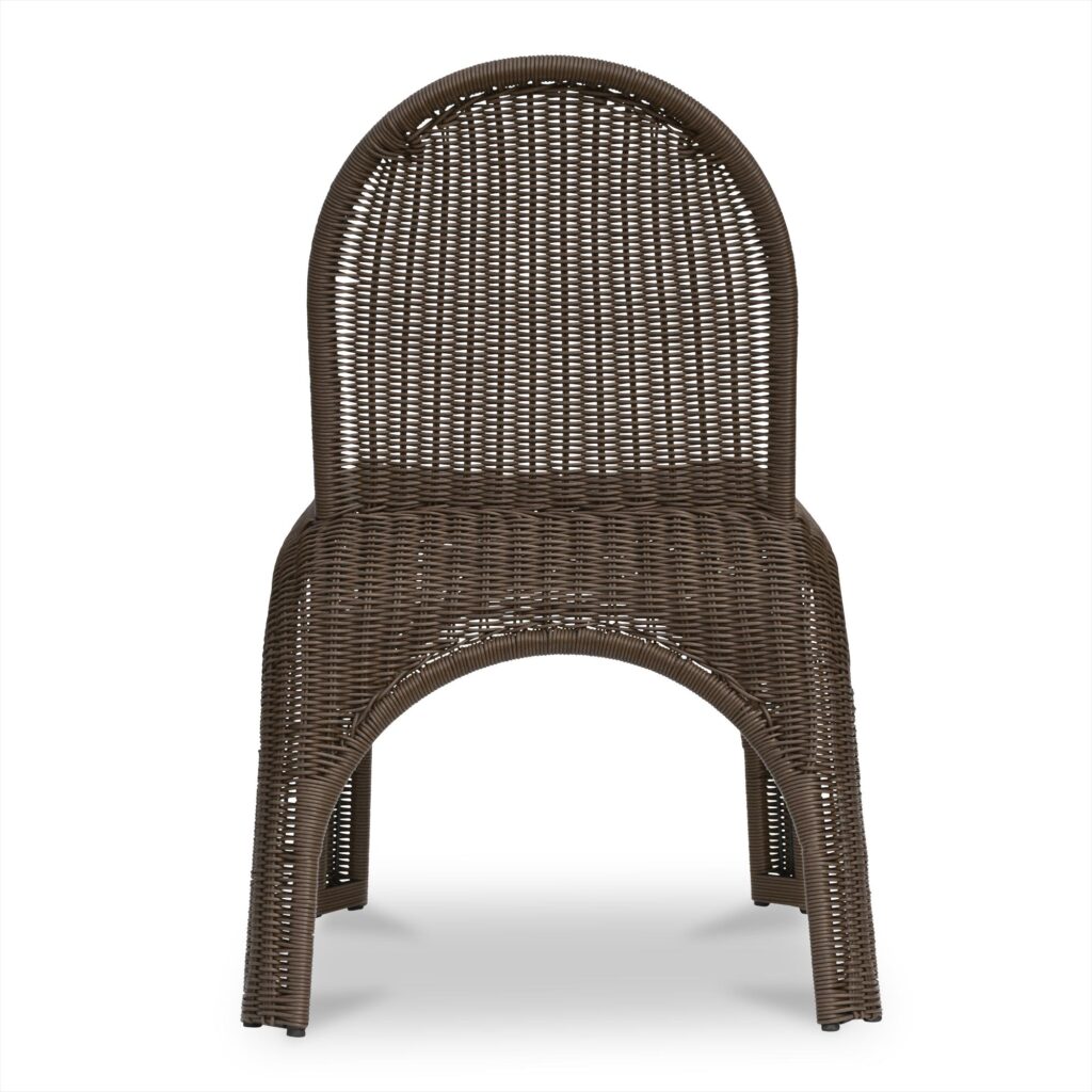 Kendall Outdoor Dining Chair Brown-Set of Two - Image 6