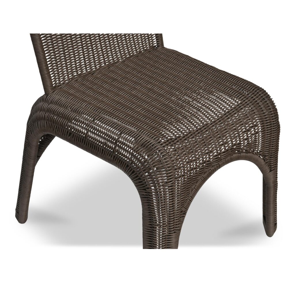 Kendall Outdoor Dining Chair Brown-Set of Two - Image 7