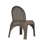 Kendall Outdoor Dining Chair Brown-Set of Two GE-1006-03 GE 1006 03 Kendall diagL back shadsilo