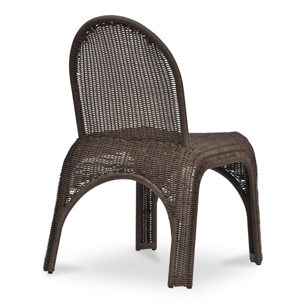 Kendall Outdoor Dining Chair Brown-Set of Two - Image 2