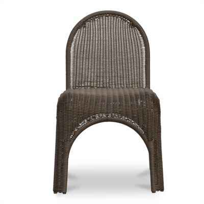 Kendall Outdoor Dining Chair Brown - Set of Two GE-1006-03 GE 1006 03 Kendall front shadsilo