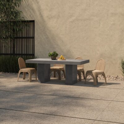 Kendall Outdoor Dining Chair Natural - Set of Two GE-1006-24 GE 1006 24 00