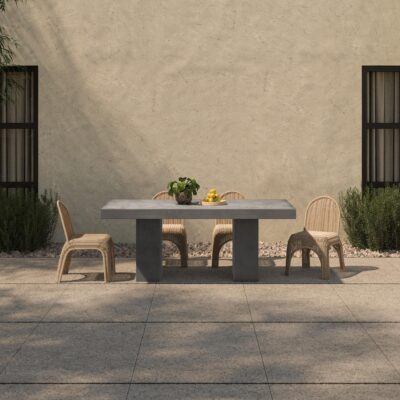 Kendall Outdoor Dining Chair Natural - Set of Two GE-1006-24 GE 1006 24 01