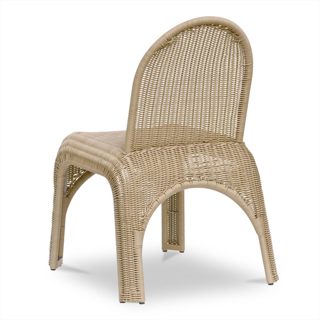 Kendall Outdoor Dining Chair Natural-Set of Two - Image 3