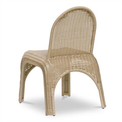Kendall Outdoor Dining Chair Natural - Set of Two GE-1006-24 GE 1006 24 Kendall diagL back shadsilo