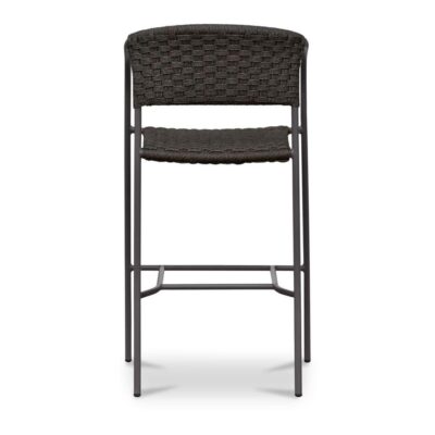 Zola Outdoor Bar Stool Dark Brown GE-1007-20 GE 1007 20 Zola back shadsilo