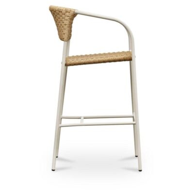 Zola Outdoor Bar Stool Natural 10 Zola Outdoor Bar Stool Natural GE-1007-24 GE 1007 24 Zola side right shadsilo