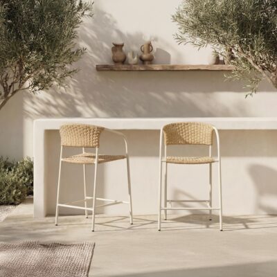 Zola Outdoor Counter Chair Natural GE-1008-24 GE 1008 24 01