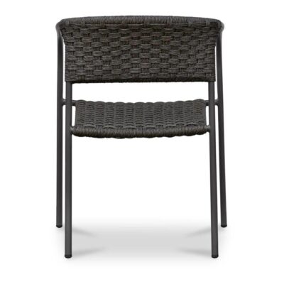 Zola Outdoor Dining Chair Dark Brown - Set of Two GE-1009-20 GE 1009 20 Zola back shadsilo