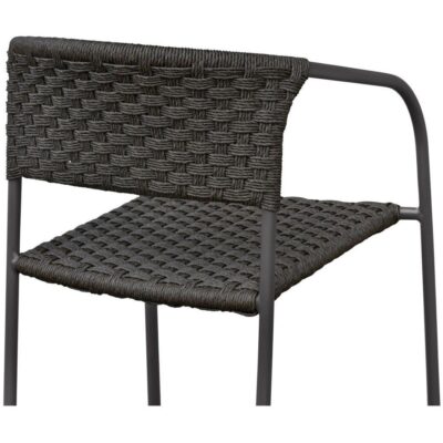 Zola Outdoor Dining Chair Dark Brown - Set of Two GE-1009-20 GE 1009 20 Zola closeup01 shadsilo