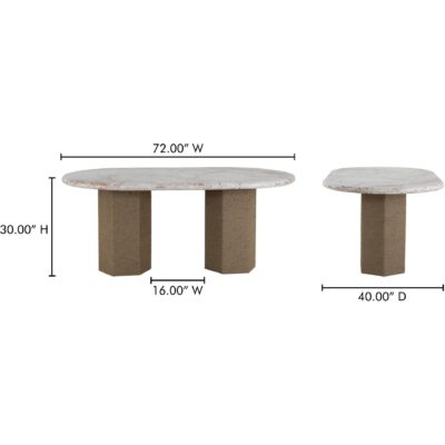 Sartoria Dining Table Breccia Marble GK-1131-34-0 GK 1131 34 0 70