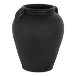 Jovi Vase Black Terracotta GK-1133-02 GK 1133 02 Jovi diagR shadsilo