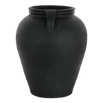 Jovi Vase Black Terracotta GK-1133-02 GK 1133 02 Jovi side shadsilo