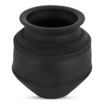 Astra Vessel Black Terracotta GK-1136-02 GK 1136 02 Astra front top shadsilo