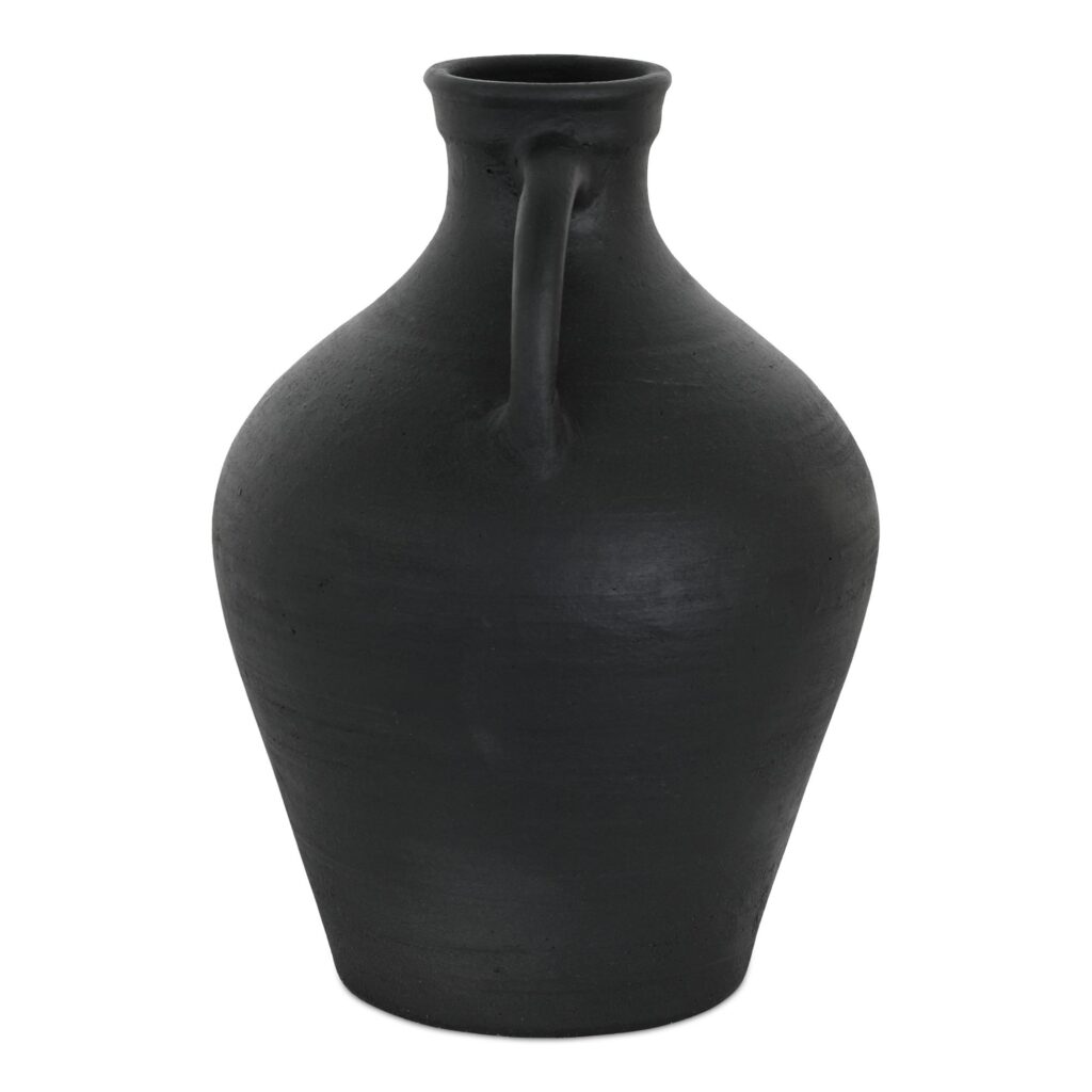 Lyra Vase Black Terracotta - Image 3