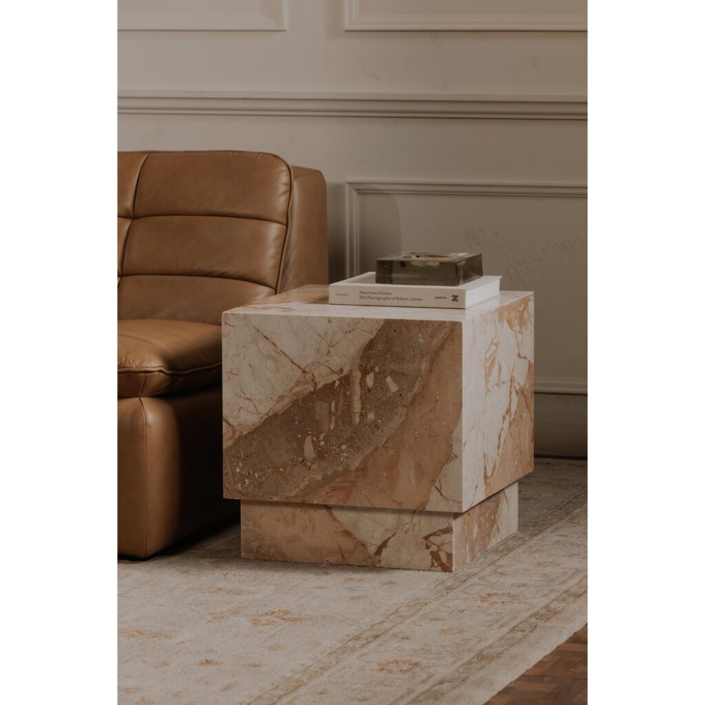 Layla Side Table Breccia Marble - Image 9