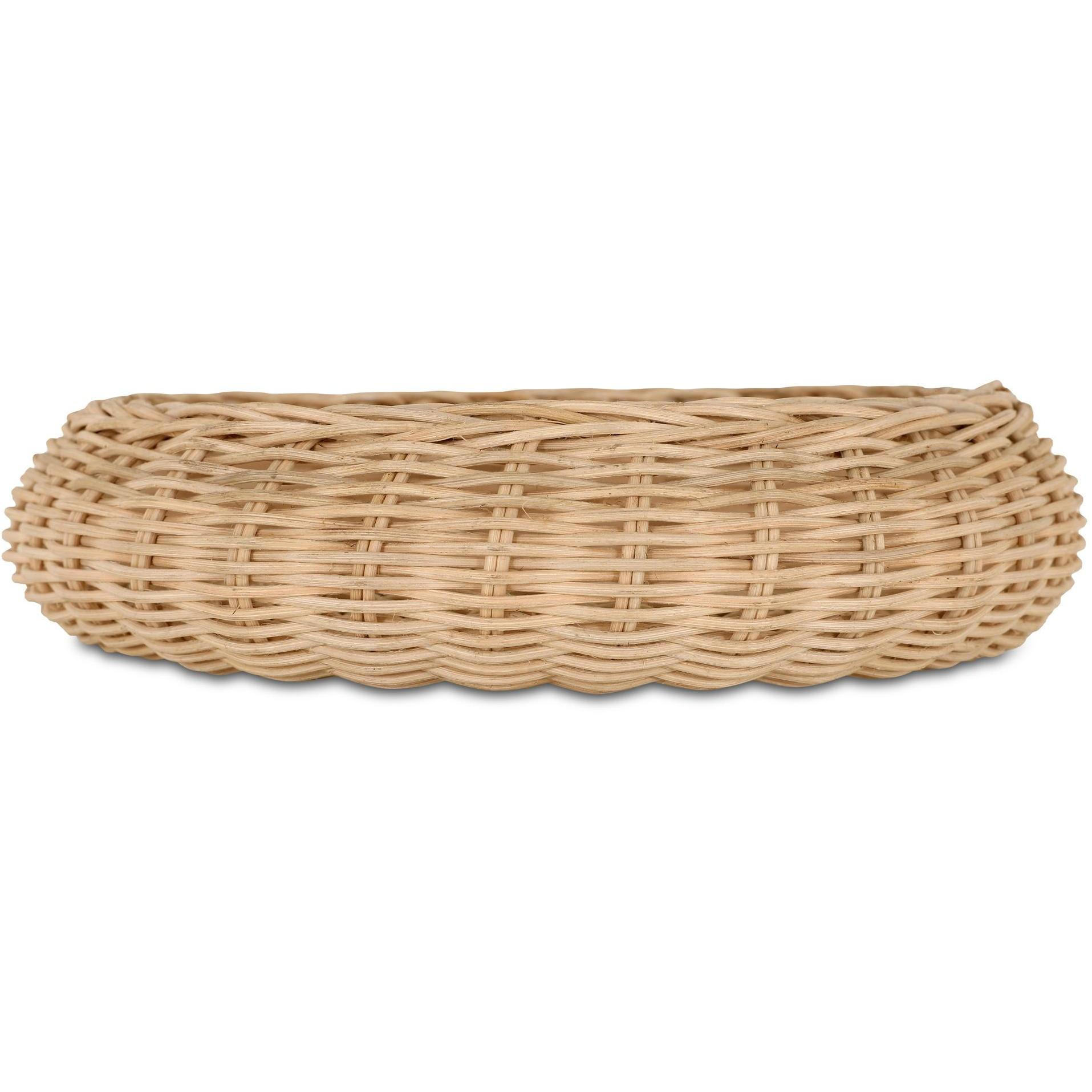 Harding Wicker Bowl Natural 2 Harding Wicker Bowl Natural - Image 2