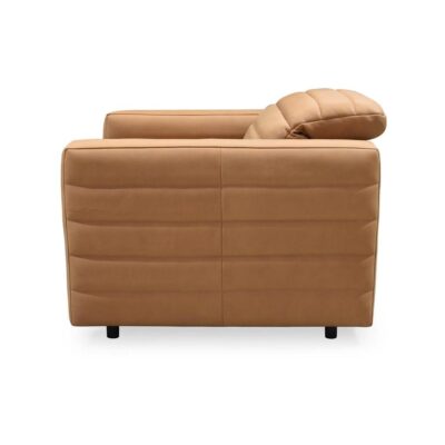 Juno Power Recliner Chair Tan Leather GO-1010-40 GO 1010 40 Juno side left shadsilo