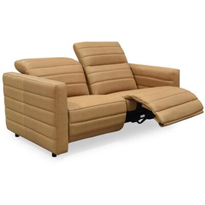 Juno Power Recliner Sofa Tan Leather GO-1011-40-0 GO 1011 40 0 Juno diagR open shadsilo