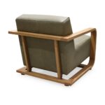 Eckersley Lounge Chair Olive Leather GO-1017-27 GO 1017 27 Eckersley diagL back shadsilo