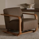 Eckersley Lounge Chair Cool Brown Leather GO-1017-39 GO 1017 39 10