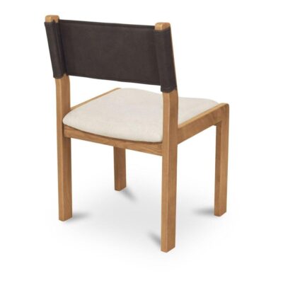 Carol Dining Chair Deep Brown Leather Set of Two GO-1018-20 GO 1018 20 Carol diagL back shadsilo