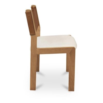 Carol Dining Chair Tan Leather Set of Two GO-1018-40 GO 1018 40 Carol side right shadsilo