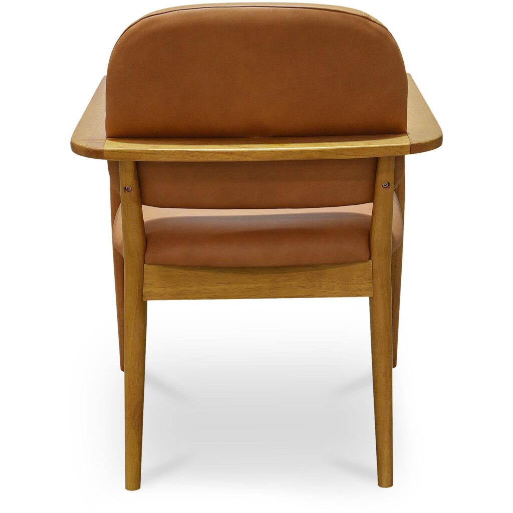 Norrie Dining Chair Brown Leather - Image 4