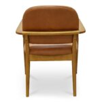 Norrie Dining Chair Brown Leather GO-1022-03 GO 1022 03 Norrie back shadsilo
