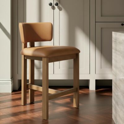 Morel Counter Stool Brown Leather GO-1024-03 GO 1024 03 10