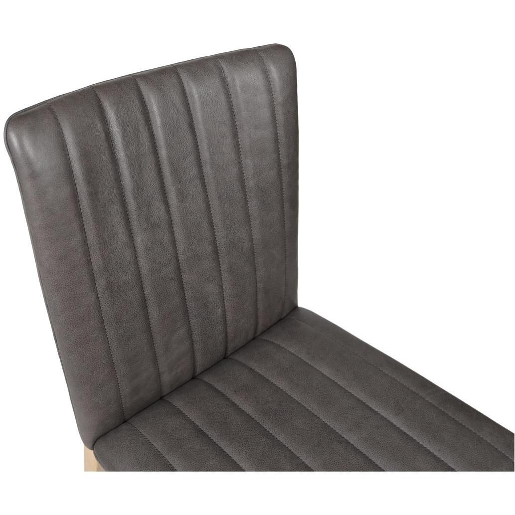 Demi Dining Chair Brown Leather - Set of Two 7 Demi Dining Chair Brown Leather - Set of Two - Image 7