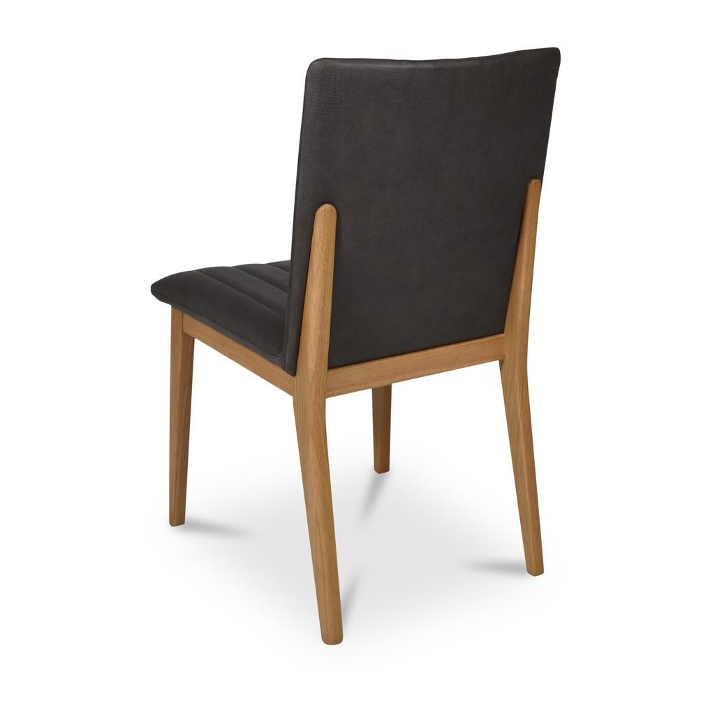 Demi Dining Chair Brown Leather - Set of Two 2 Demi Dining Chair Brown Leather - Set of Two - Image 2