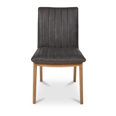 Demi Dining Chair Brown Leather - Set of Two 12 Demi Dining Chair Brown Leather - Set of Two GO-1028-03 GO 1028 03 Demi front shadsilo