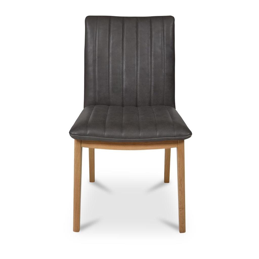 Demi Dining Chair Brown Leather - Set of Two 5 Demi Dining Chair Brown Leather - Set of Two - Image 5