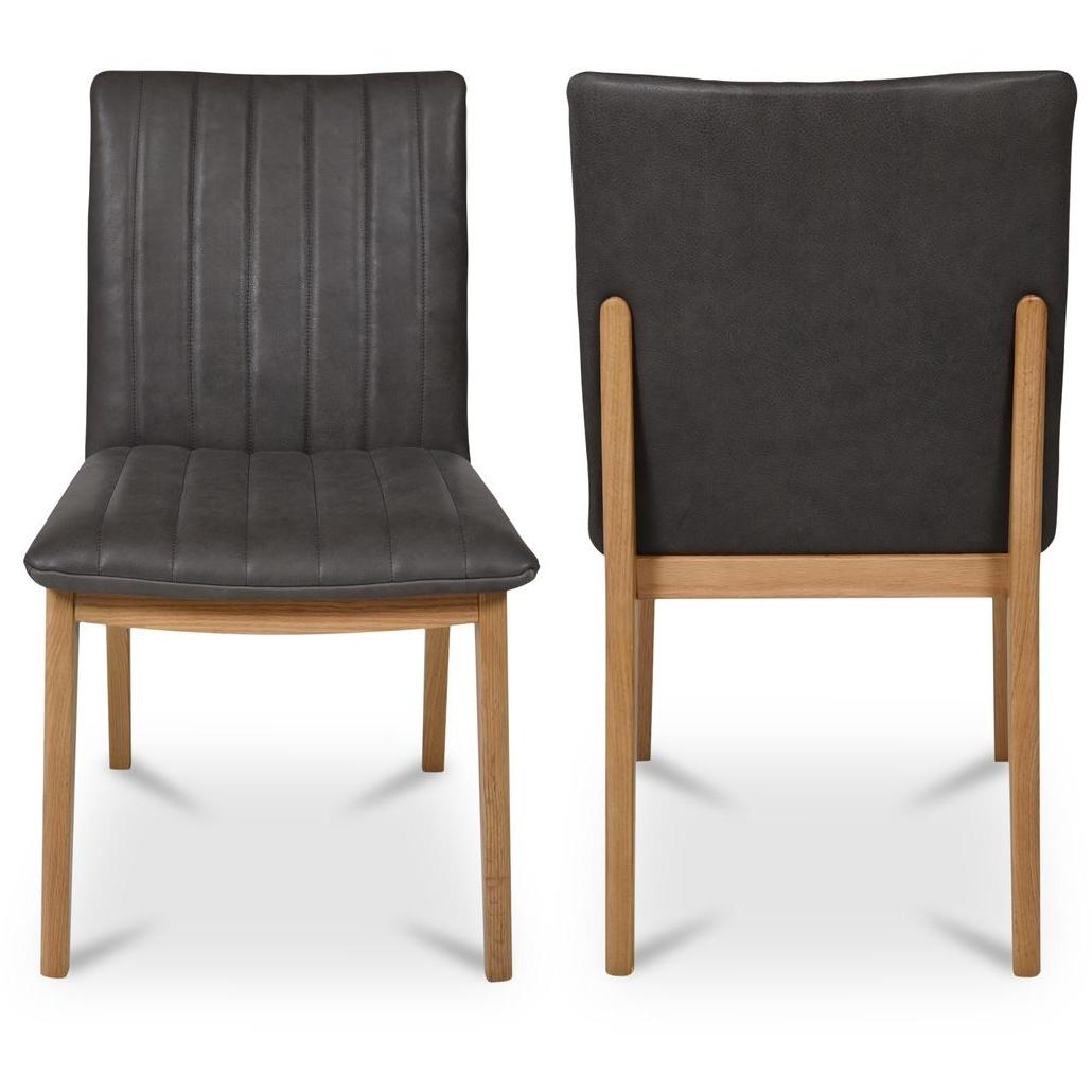 Demi Dining Chair Brown Leather - Set of Two 6 Demi Dining Chair Brown Leather - Set of Two - Image 6