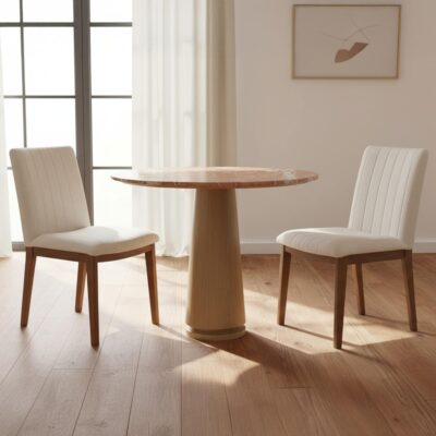 Demi Dining Chair Cream - Set of Two GO-1028-18 GO 1028 18 00