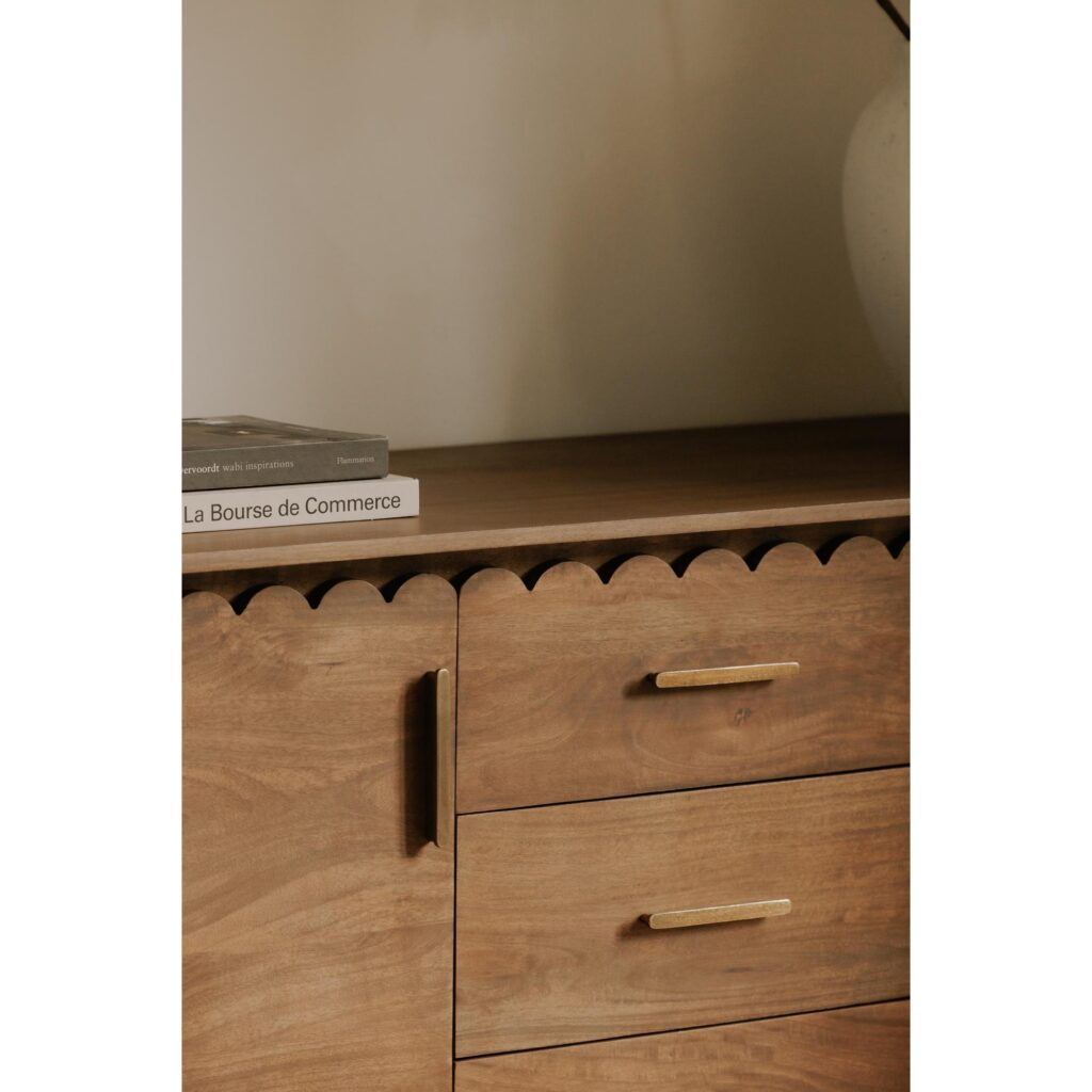 Wiley 3 Drawer Sideboard Vintage Brown - Image 12
