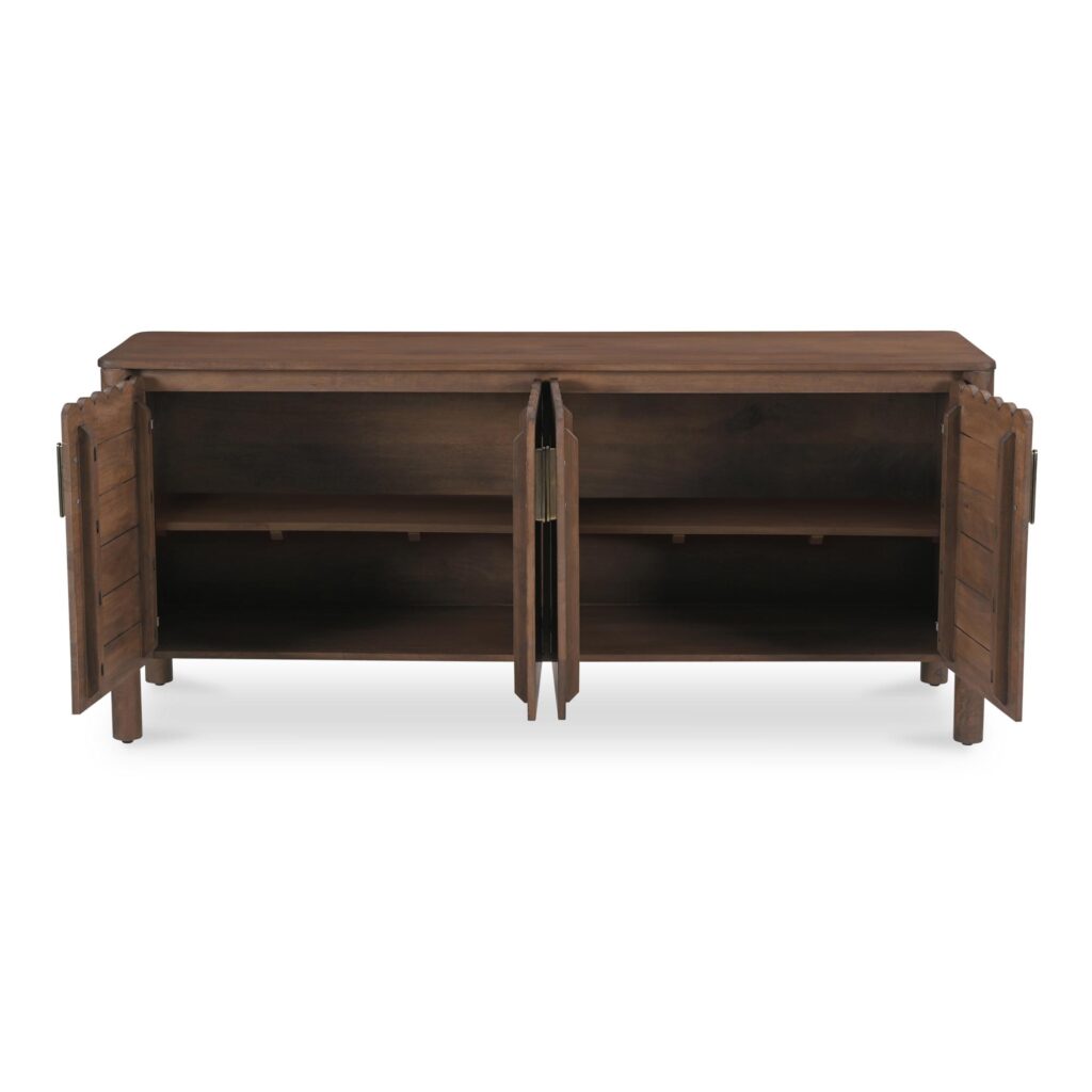 Wiley 4 Door Sideboard Vintage Brown - Image 2