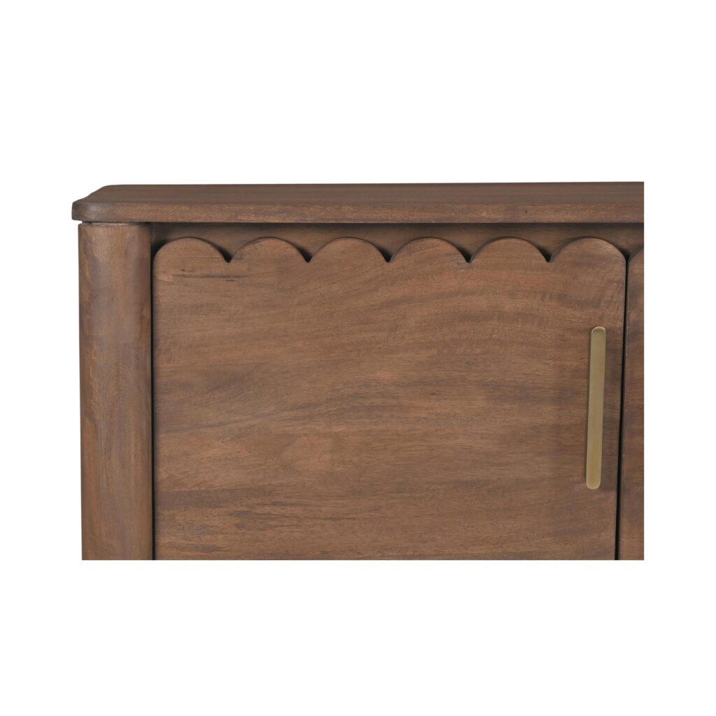 Wiley 4 Door Sideboard Vintage Brown - Image 7