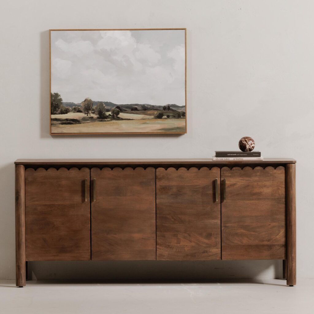 Wiley 4 Door Sideboard Vintage Brown - Image 11