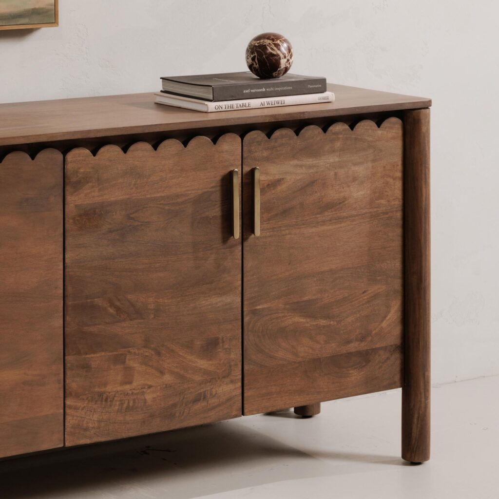 Wiley 4 Door Sideboard Vintage Brown - Image 13