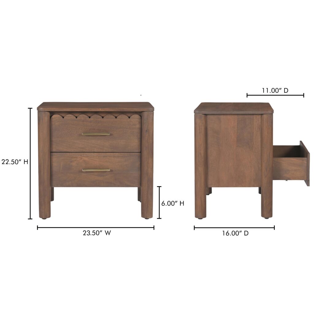 Wiley Nightstand Vintage Brown - Image 13