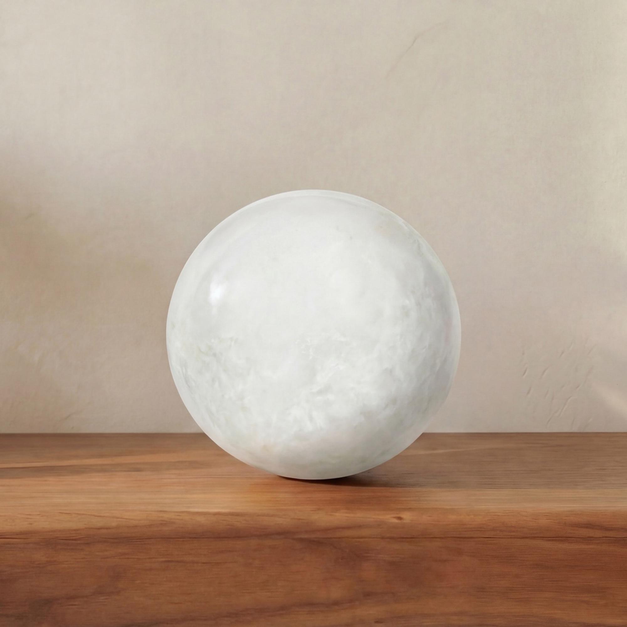 Odessa Sphere Tabletop Accent Green Onyx Marble 2 Odessa Sphere Tabletop Accent Green Onyx Marble - Image 2